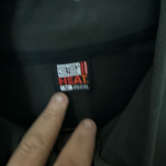 Arrow Olive Green Quarter Zip Knit Fleece 32 Degree Heat Sweater Men's Size M - Picture 4 of 7